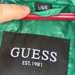 Guess Women’s Large Kelly Green Hooded Quilted Puffer Jacket Coat Fall/Winter Photo 11