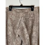Avery Brown And Ivory Python Snakeskin Print Mid‎ Rise Cropped Pants Size 32 Photo 7