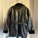 wilson's leather Wilson’s Leather Womens Fur Trimmed Coat Size Small Lined Belted 90s Y2K‎ Winter Photo 2