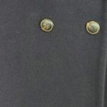 ZARA Black Wool Double Breasted Coat Womens M Gold Button Outdoor Gorpcore Photo 5