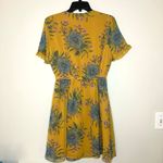Madewell  Sweetgrass Ruffle Sleeve Painted Blooms Yellow Floral Dress Photo 7