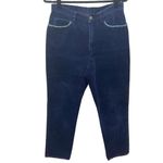 Jones Wear Sports Navy Blue Corduroy Pants Straight Leg Sz 10 Women Photo 8