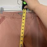 Garnet Hill  Dusty Pink Embroidered Chino Pants Size 8 Photo 4