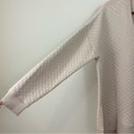 Z Supply  Quilted V Neck Weekender Oversized Sweatshirt in‎ Almond Size Medium Photo 5