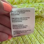 Anthropologie  Serenity Open Cardigan Knit Sweater Lime Yellow Green XS/S Photo 8