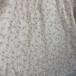 Giusy Top Women's Large Beige Floral 100% Silk Blouse‎ Dainty Cottage Feminine Photo 5