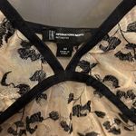 INC  International Concepts Metallic Floral Sheer Bodysuit MOCHA FRAPPE COLOR M Photo 2