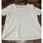 Denim & Co . Basic White Square Neck Top Photo 1