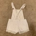 White denim shorts overalls Size 2 Photo 4