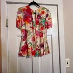 Kate Spade #160 TULIP WATERCOLOR TIE DYE PELUM BLOUSE SIZE 8 Photo 4