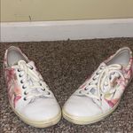 Ecco Womens  Soft Pink Floral Leather Lace Up Sneakers Photo 2