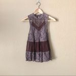 Free People  'Lady Bird' Mixed Lace Tank Photo 25