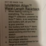 Lululemon Align Waist-Length Racerback Photo 4