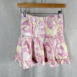 Hill House The Paz Mini Linen Skirt Candy Kaleidoscope Size Medium Photo 5