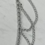 Draped Silver Tone Metal Chain Link Belt Y2K XS/Small XS/S ✨ Photo 2