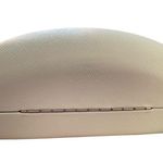 Michael Kors  White Oversized Textured Hardshell Clam Sunglasses Glasses Case Photo 4