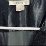 Flora  Women’s Black Slinky Long Robe 55”Length OSFA Photo 3