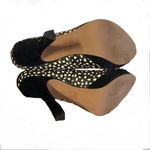 MRKT BROWN, BLACK & WHITE DOTTED CALF HAIR PUMPS (8.5) Photo 7