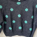 autumn cashmere Green And Black Dotted Shimmer Sweater Photo 2
