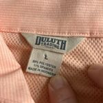 Duluth Trading Shirt Womens Large Sol Survivor Sun Protection Jac Peach Orange Photo 1