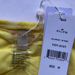 PilyQ NWT  Yellow Dot Side Tie Teeny Bikini Sz M Photo 5