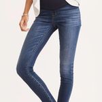 Madewell Maternity Over the Belly Skinny Jeans Dark Wash Size 28 Stretch Whisker Photo 1
