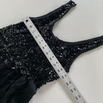 Anthropologie Built by Wendy Dress Womens X Small Black‎ Sequin Knit Midi Black Size XS Photo 4