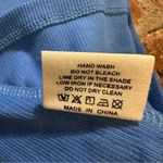 Princess Polly  classic crop organic cotton & elastane Blue Ribbed Top tshirt Photo 9