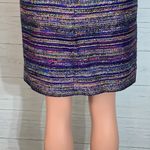 Kate Spade New York Size 6 Kylie Short Skirt Multicolor Purple Metallic Photo 4