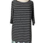 cj banks Shift Dress 3/4 Sleeves Pullover Stripes Stretch Women’s Size 1X Plus Photo 0