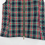 Vineyard Vines  Tartan Plaid Puffer Vest Jet Black pockets warm Women's size XS Photo 7