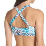 PQ Palmas Blue Tropical Knot Bikini Top Size Small S Photo 7