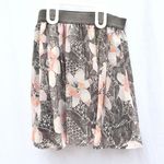 Nordstrom NWT Y2K 2000’S 00’S XS Women’s Grey Floral Formal Casual Mini Skirt Photo 1