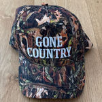 David and Young Camo Cap Hat Gone Country One Size Brown Green Photo 0