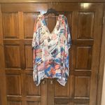 White House | Black Market WHBM Women’s One Size Chiffon Caftan Swim Cover Up Photo 1