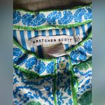 Gretchen Scott  Designs Blue and Green Long Sleeve Dress Photo 9