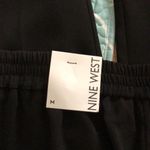 Nine West Women’s black belted pull on dress slacks pants tapered medium 8-10 NWT Photo 3