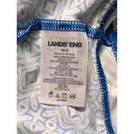 Lands' End  Keyhole Tankini Top Fresh Boreal Blue Tile Pattern Size 10D NWOT!!! Photo 4