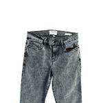 Frame Black Gray Wash Le Skinny de Jeanne Frayed Ankle Jeans Size 27 Photo 6