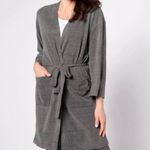Barefoot Dreams  cozy chic ultra lite Dream robe anchor grey Large NWT Photo 0