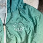 Ivory Ella  Blue and Pink Ombre Hooded Windbreaker Jacket Photo 1