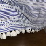 Vince Camuto Blue & white stripped Vine Camaro dress with tassels on hem & bell sleeves Photo 5