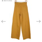 Ba&sh  dixon khaki mustard denim pants classic fall wide leg casual classic $250 Photo 4