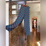 ZARA  Blue Red White High Waist Dress Pants w/ Pockets - Small Photo 4