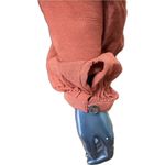 Chloe Oliver Beaded Rust Dress XS Oversized Dolman Sleeve Photo 4