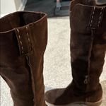 Sundance  Suede Leather Chocolate Brown Slouch Explorer Boots size 38 7.5-8 Photo 3