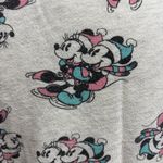 Vtg Disney Mickey & Minnie Mouse Ice Skating Crewneck Sweatshirt Women XS Casual Gray Photo 2