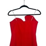 Amanda Uprichard  X Revolve Strapless Puzzle Gown In Crimson Red Photo 7