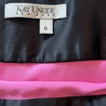 Kay Unger  Women's Skirt Size 8 Burgundy Embroidered Beaded Paisley Lined Fancy Photo 1