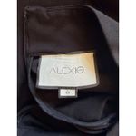 Alexis  Classic Black Mock Neck Bell Sleeve‎ Zip Back Stretch Top Shirt Small Photo 4